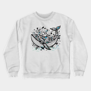 Whale graphic Crewneck Sweatshirt